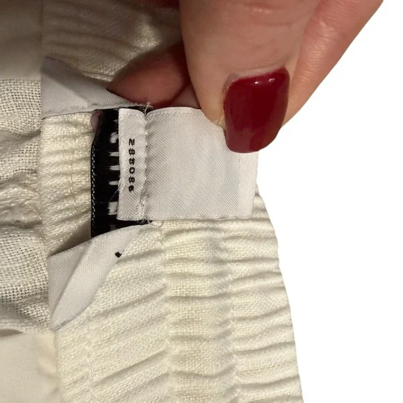 Athleta Cabo Linen White Jogger Pants size 8 - Picture 4 of 7